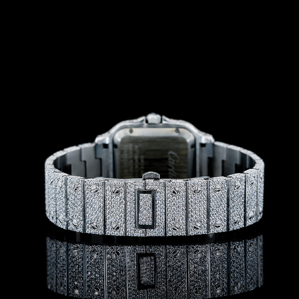 Reloj Santos Full Diamond Moissanita 40MM