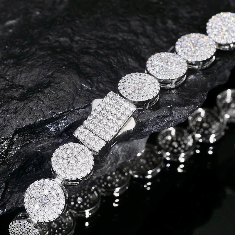 Pulsera Hyperdrops Diamantada 10mm - Plata 925