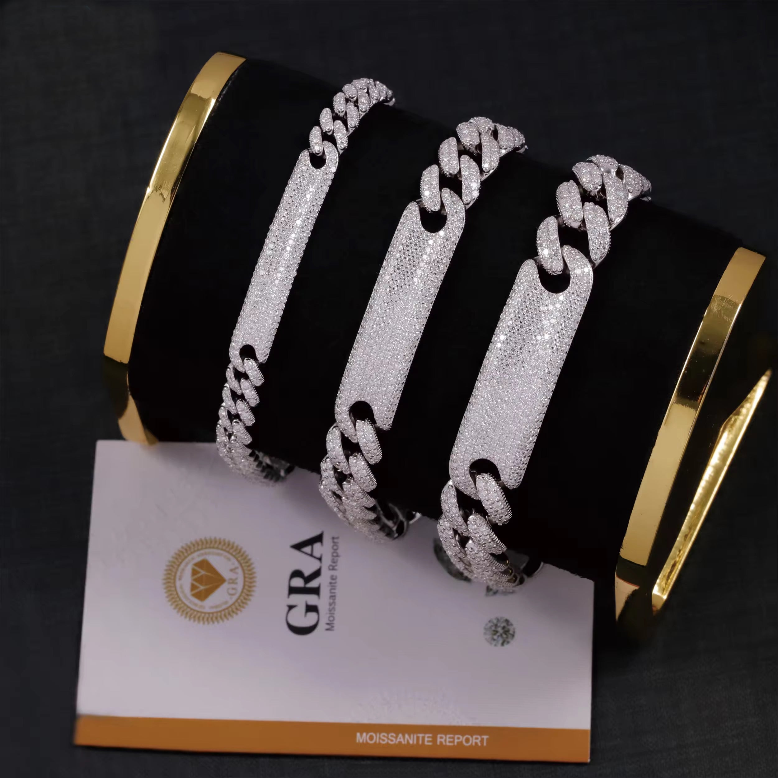 Pulsera Esclava Moissanita Plata 925