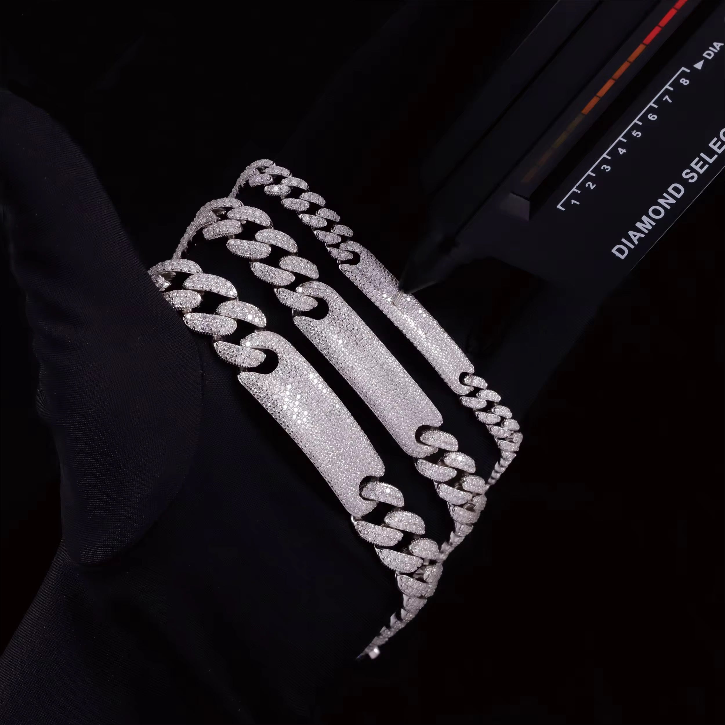 Pulsera Esclava Moissanita Plata 925