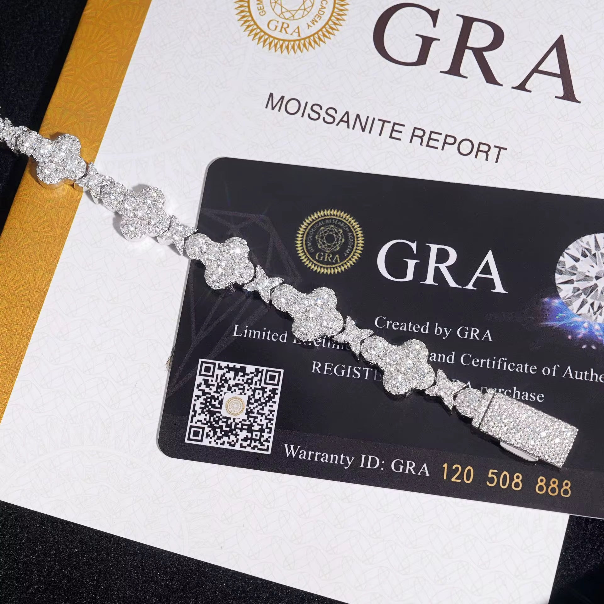 Miami Moissanite Armband 12mm Silber 925