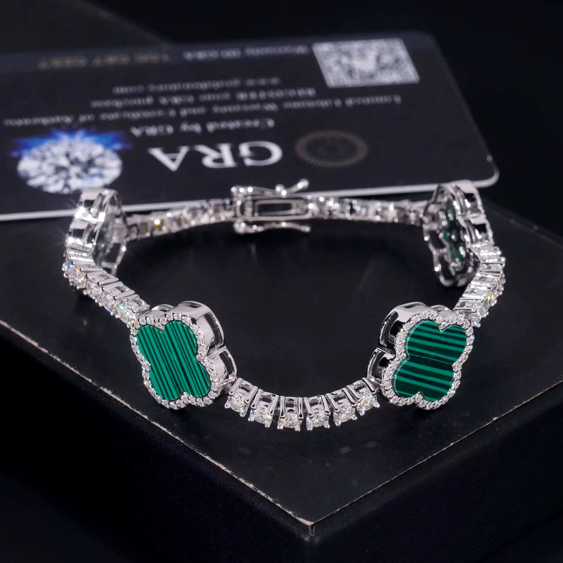 Miami Moissanite bracelet 12mm silver 925