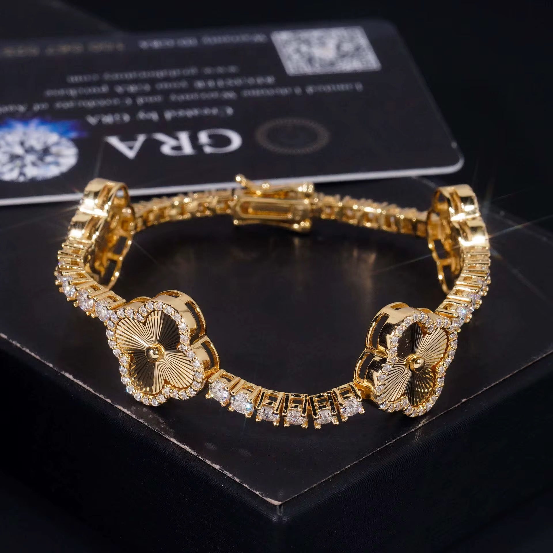 Miami Moissanite bracelet 12mm silver 925