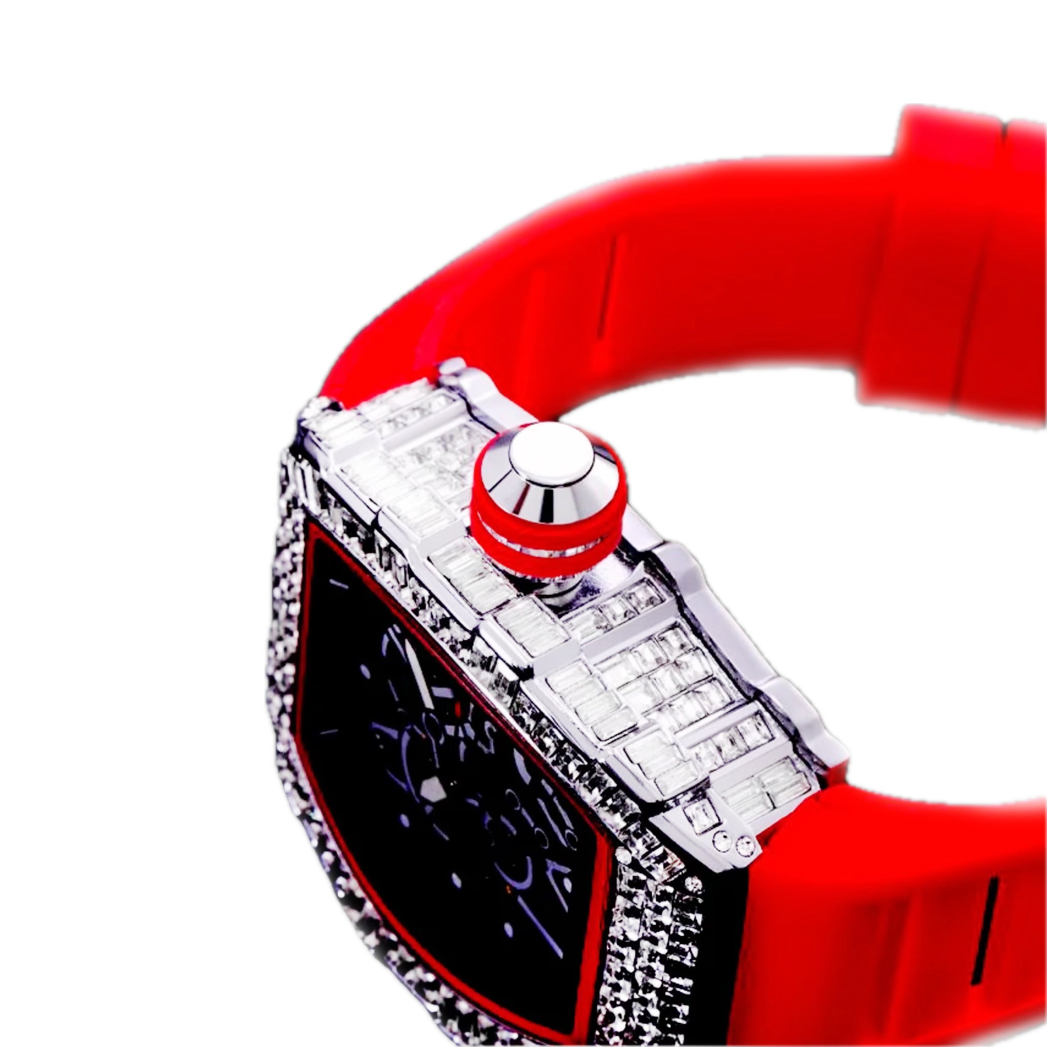 Reloj Miller $keleton Diamantado Full Baguette