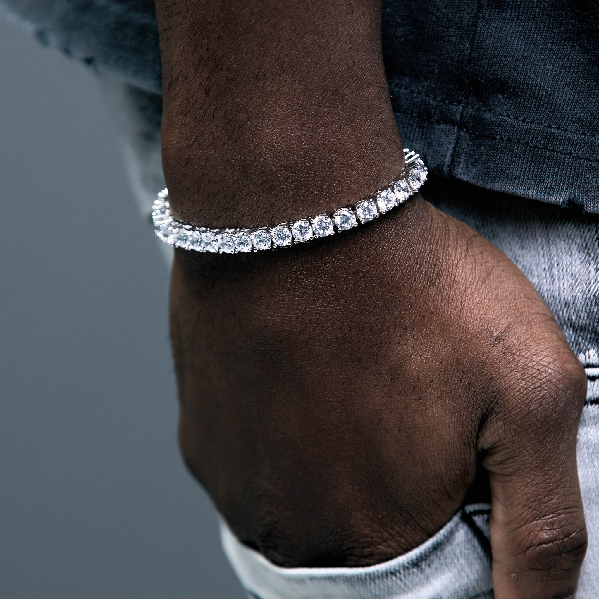 Diamond Tennis Bracelet 5mm - Silver 925