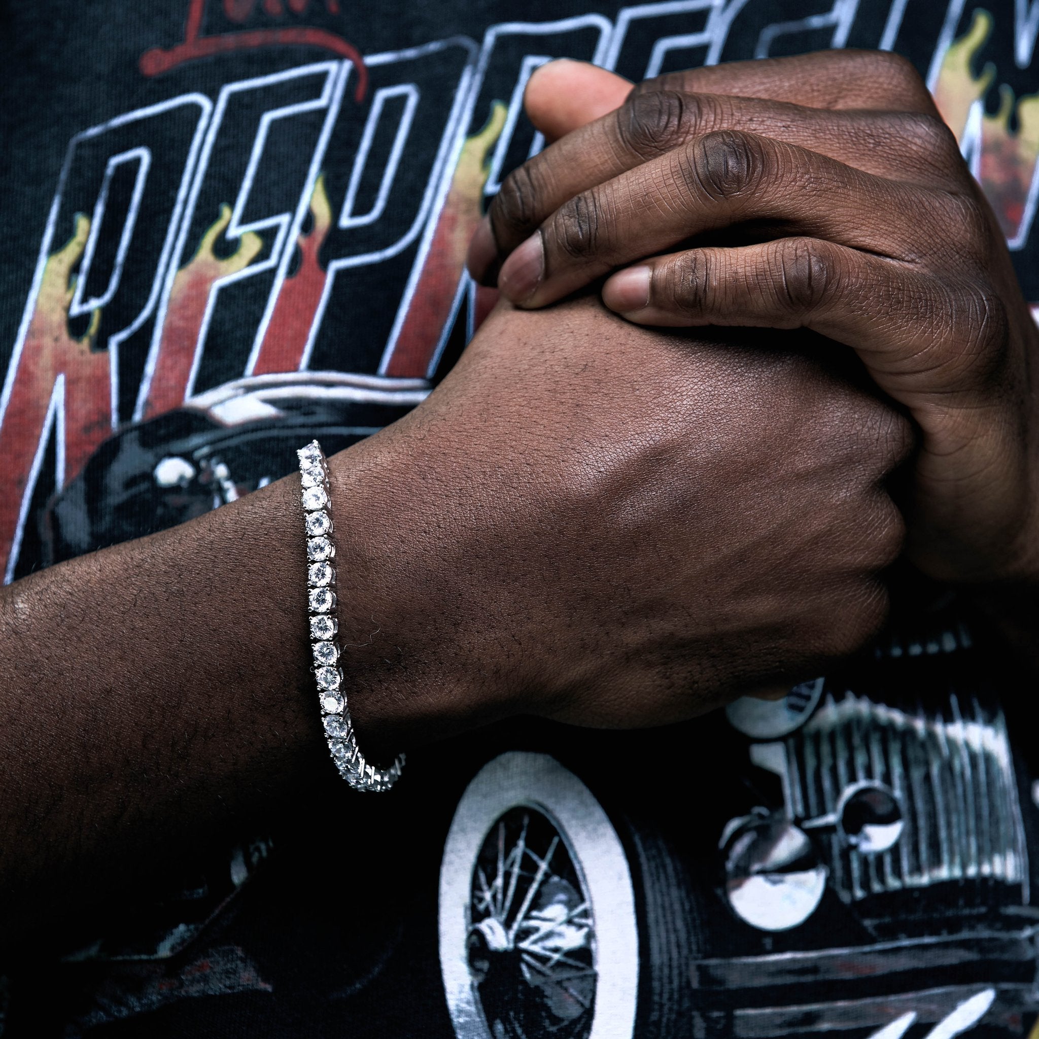 Pulsera Tennis Diamantada 5mm - Plata 925