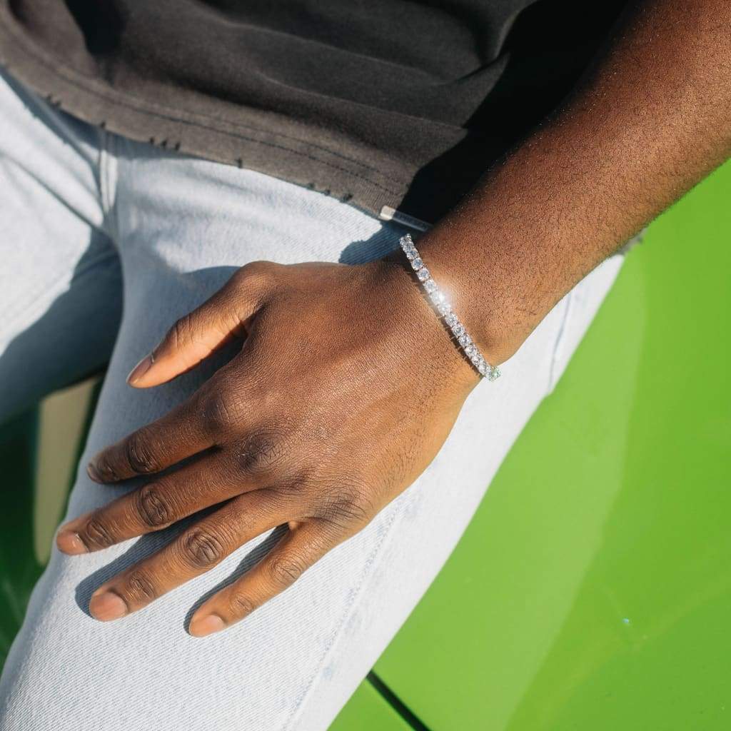 4mm Diamond Tennis Bracelet - 925 Silver