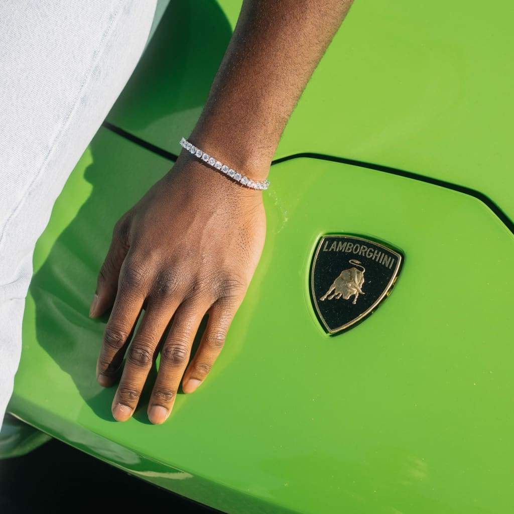 4mm Diamond Tennis Bracelet - 925 Silver