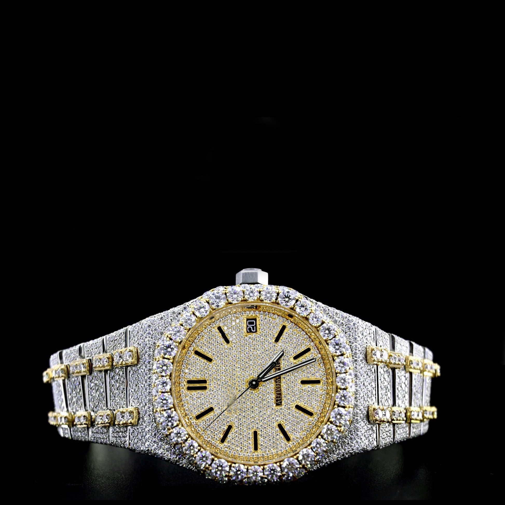 Reloj Piguet Full Diamond Moissanita Dos Tonos 42MM