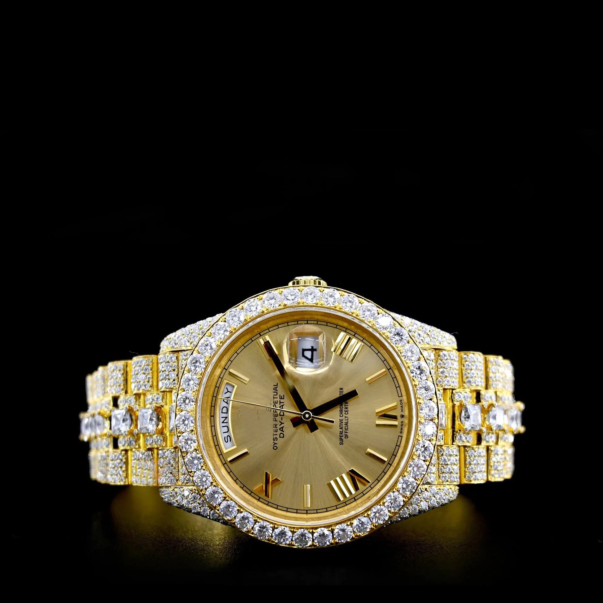 Reloj Presidencial Full Diamond Moissanita 41MM