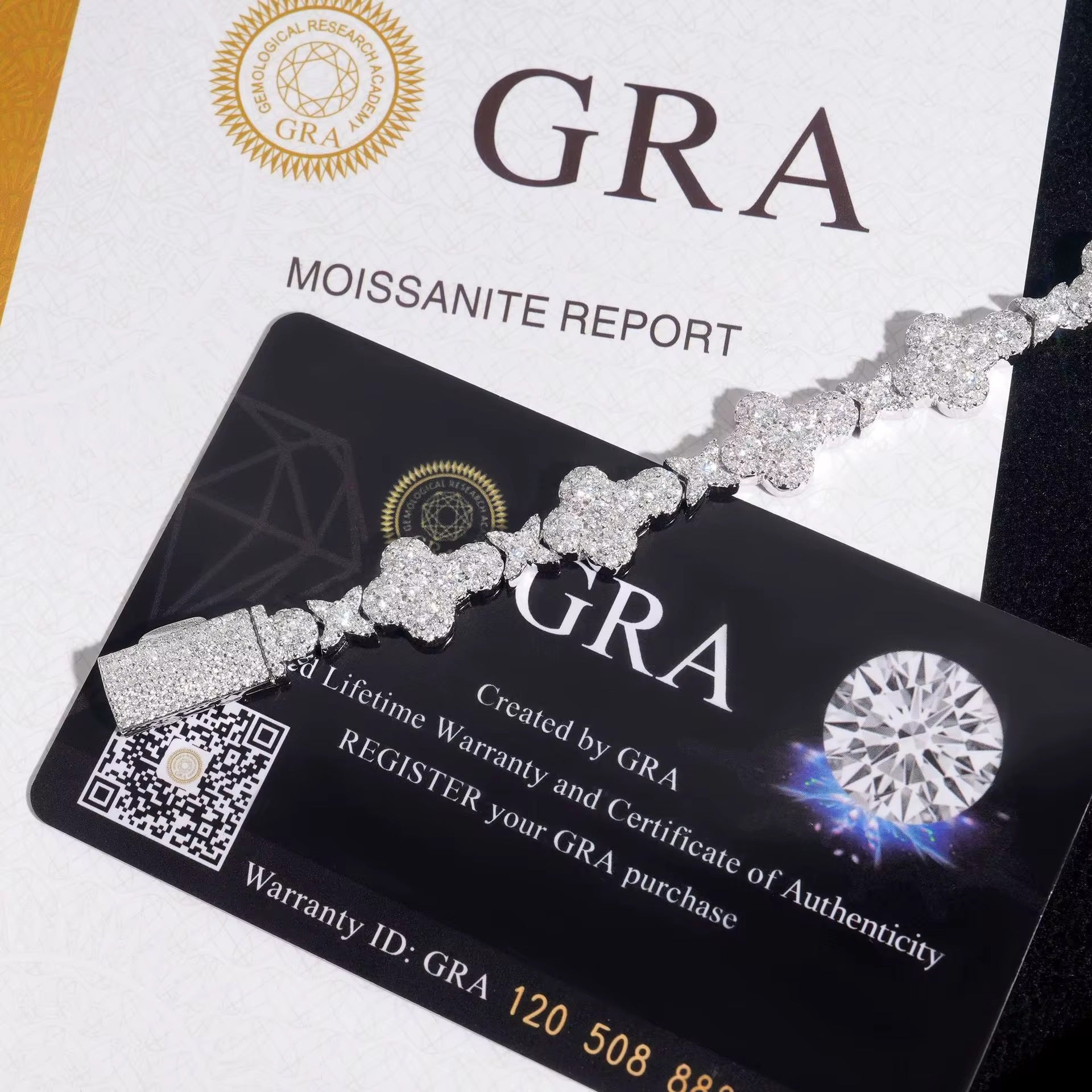 Miami Moissanite Armband 12mm Silber 925