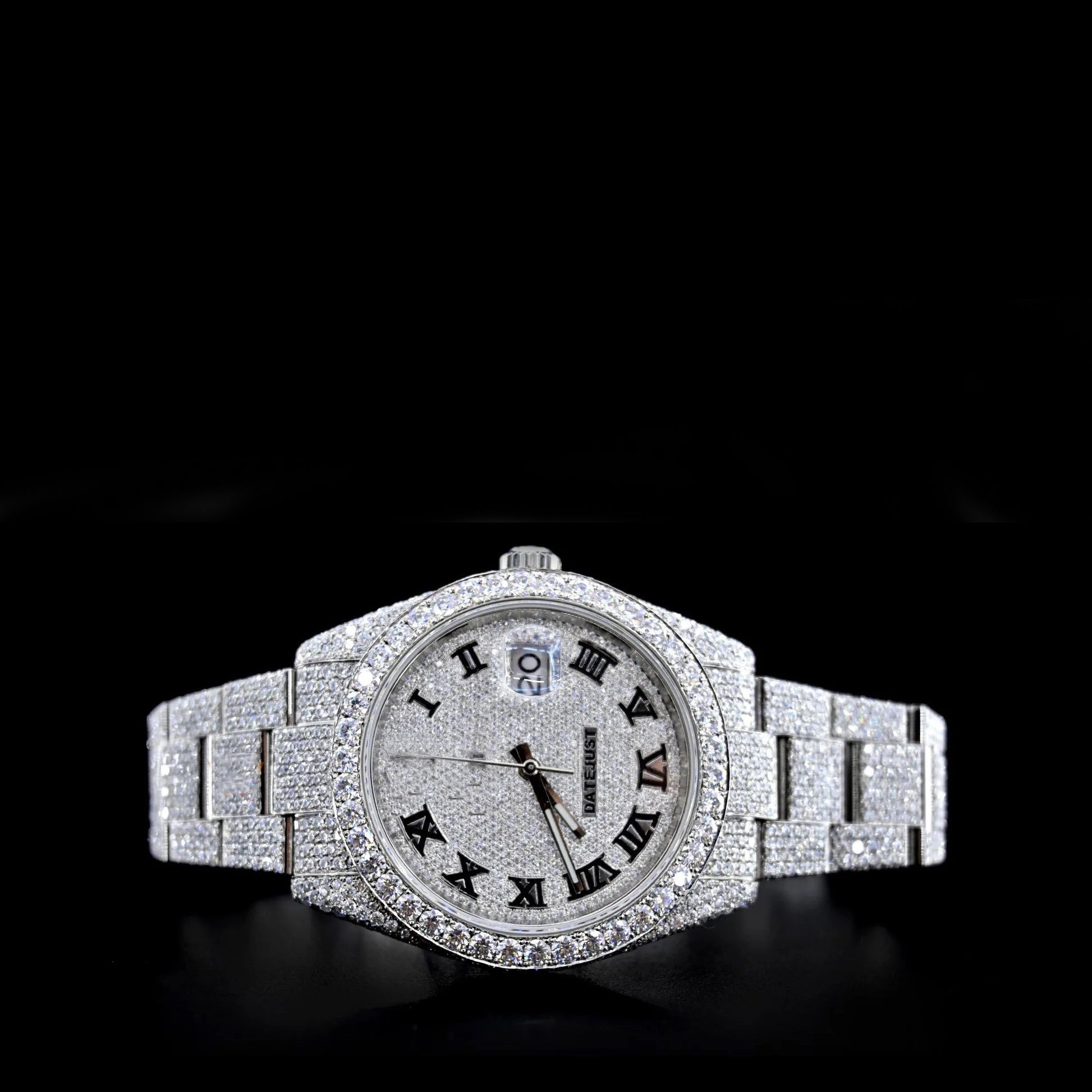 Reloj Alfa Full Diamond Moissanita 41MM