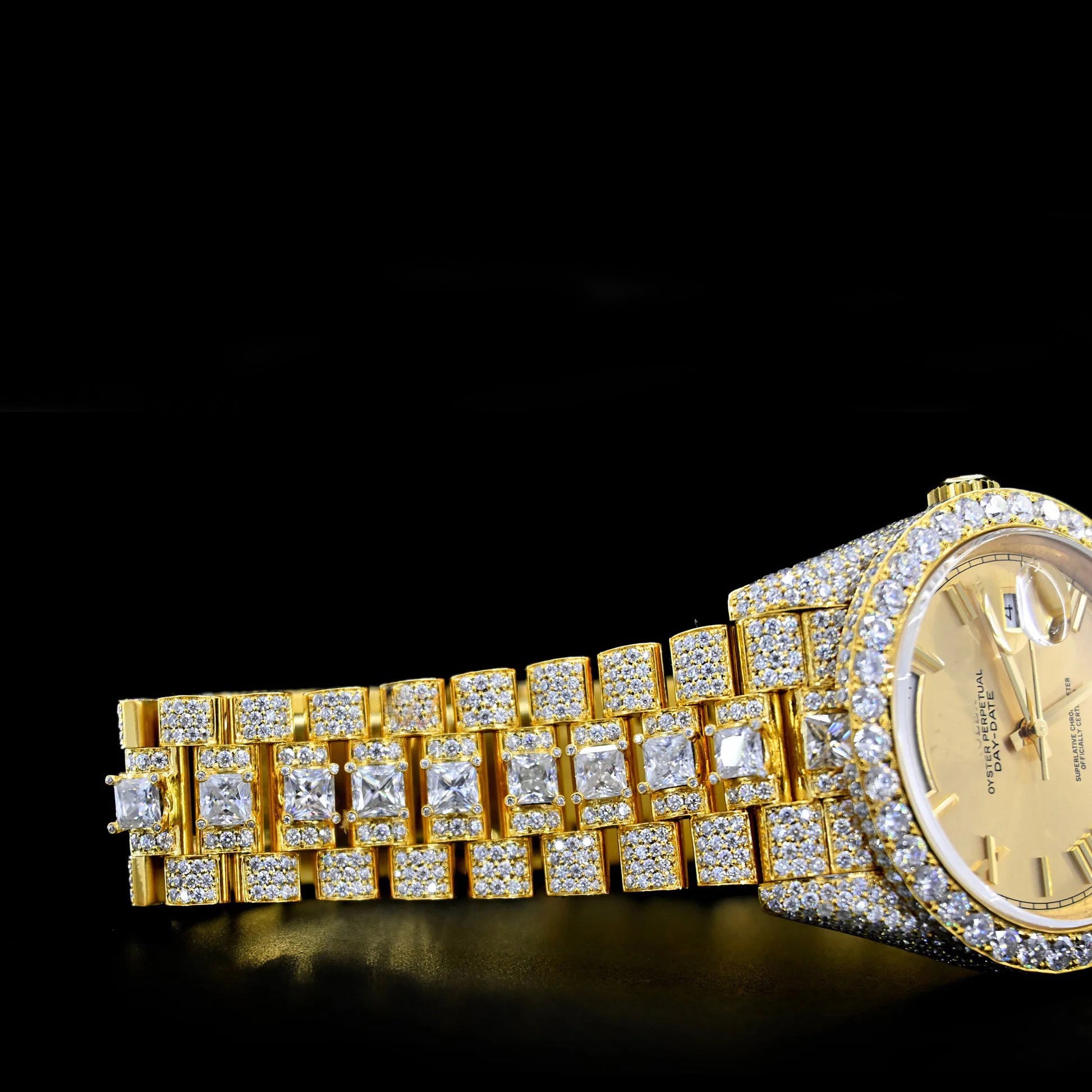 Reloj Presidencial Full Diamond Moissanita 41MM