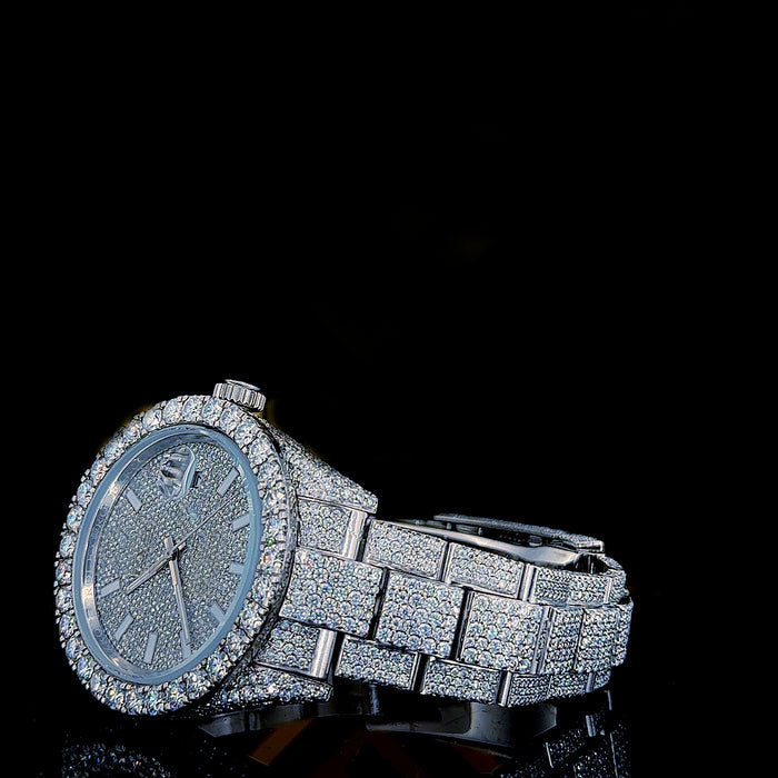 Reloj Alfa Full Diamond Moissanita 41MM