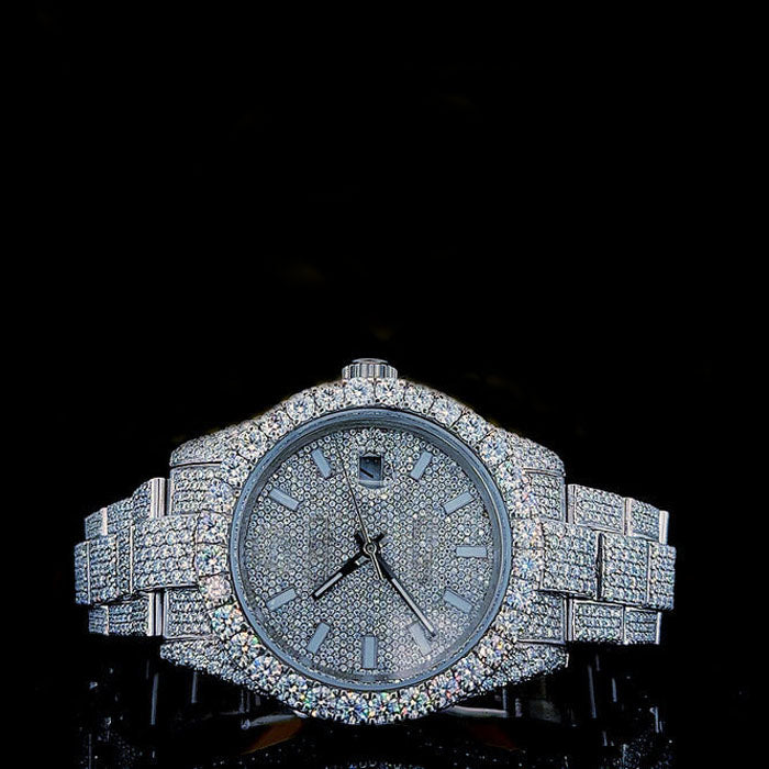 Reloj Alfa Full Diamond Moissanita 41MM