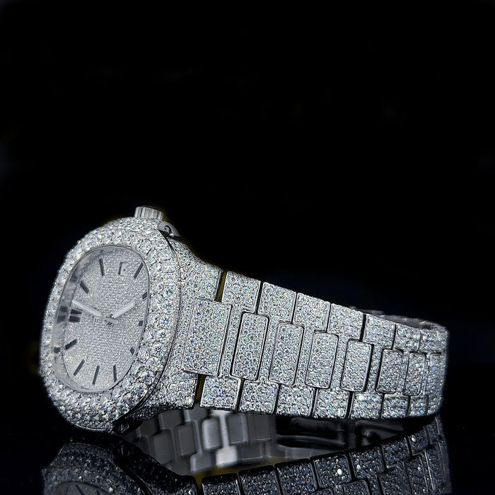 Reloj Nautilus Full Diamond Moissanita 40MM