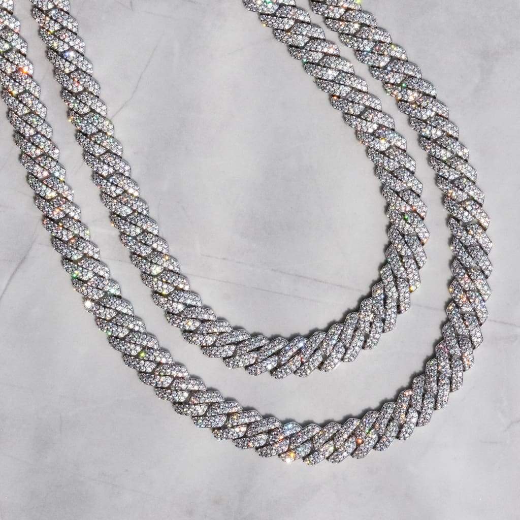 Miami Moissanite Chain 12mm Silver 925