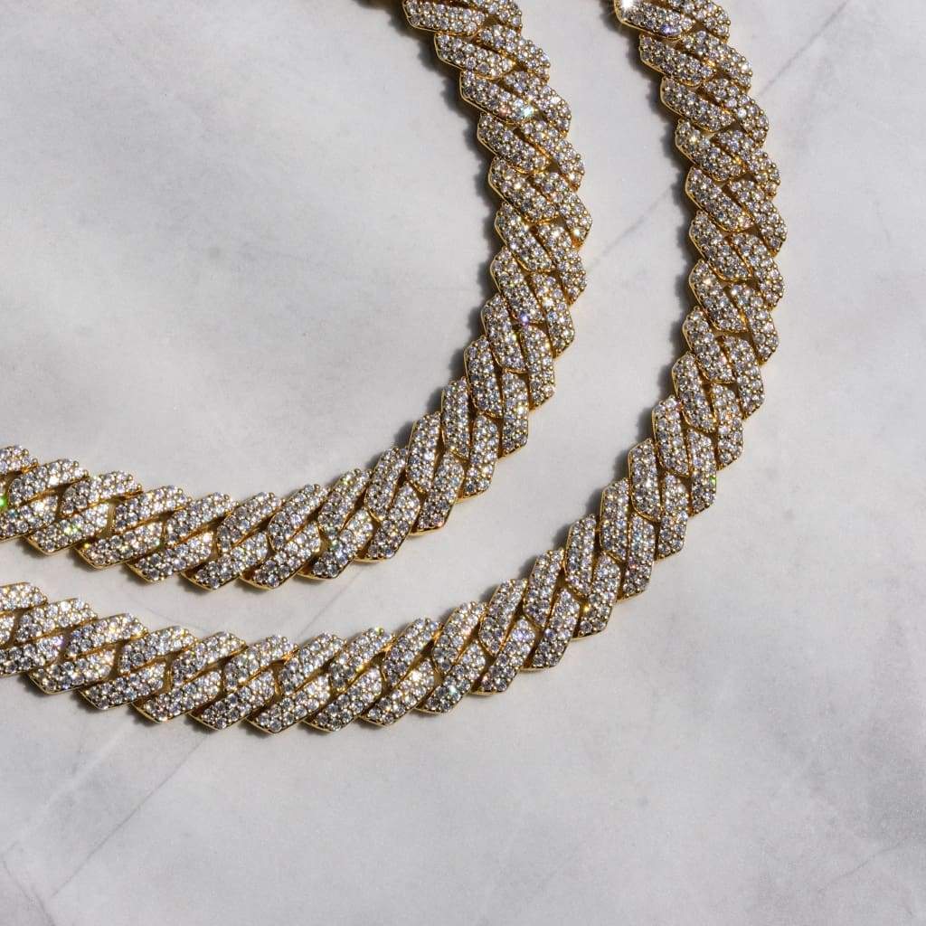 Miami Moissanite Chain 12mm Vermeil