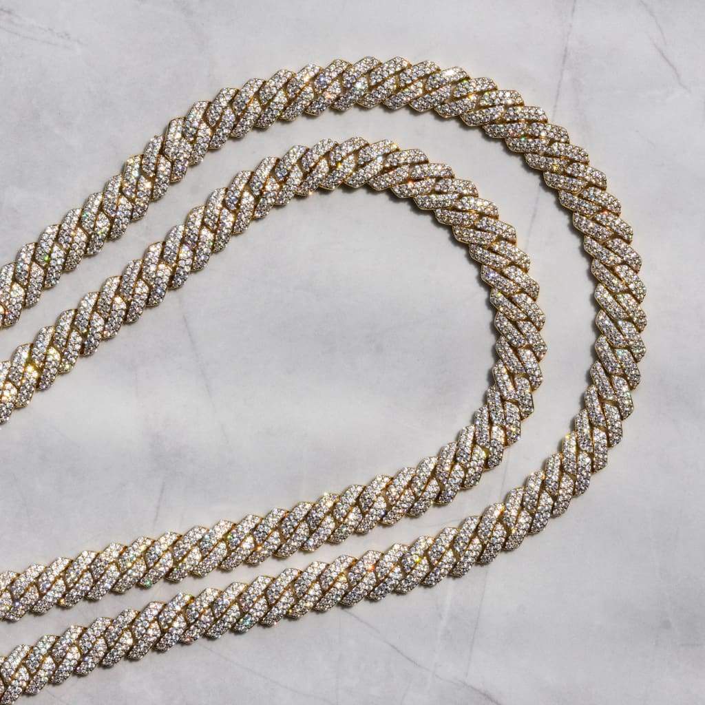 Miami Moissanite Chain 12mm Vermeil