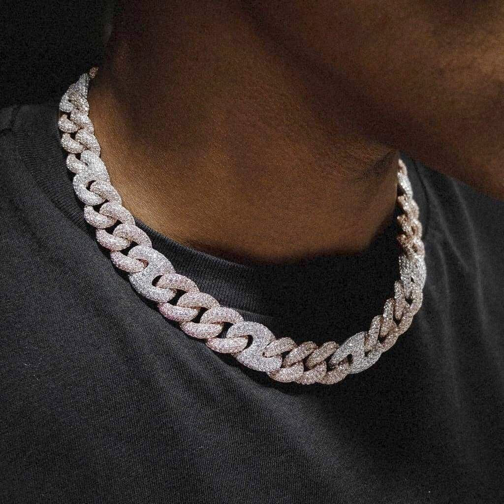 Two-tone Diamond Cut Cuban Chain