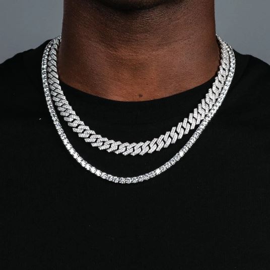 Miami Diamond Chain Set + Tennis Chain