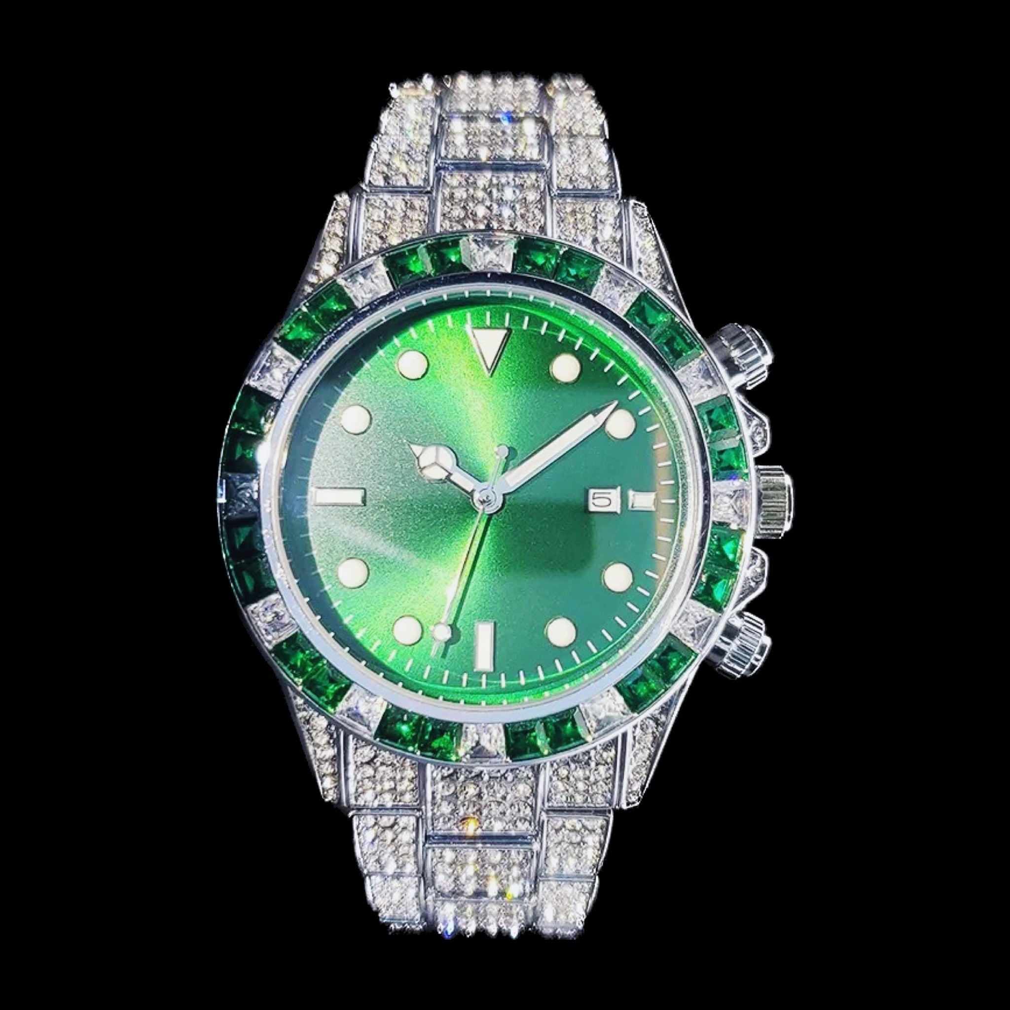 Reloj Master - Plata & Verde